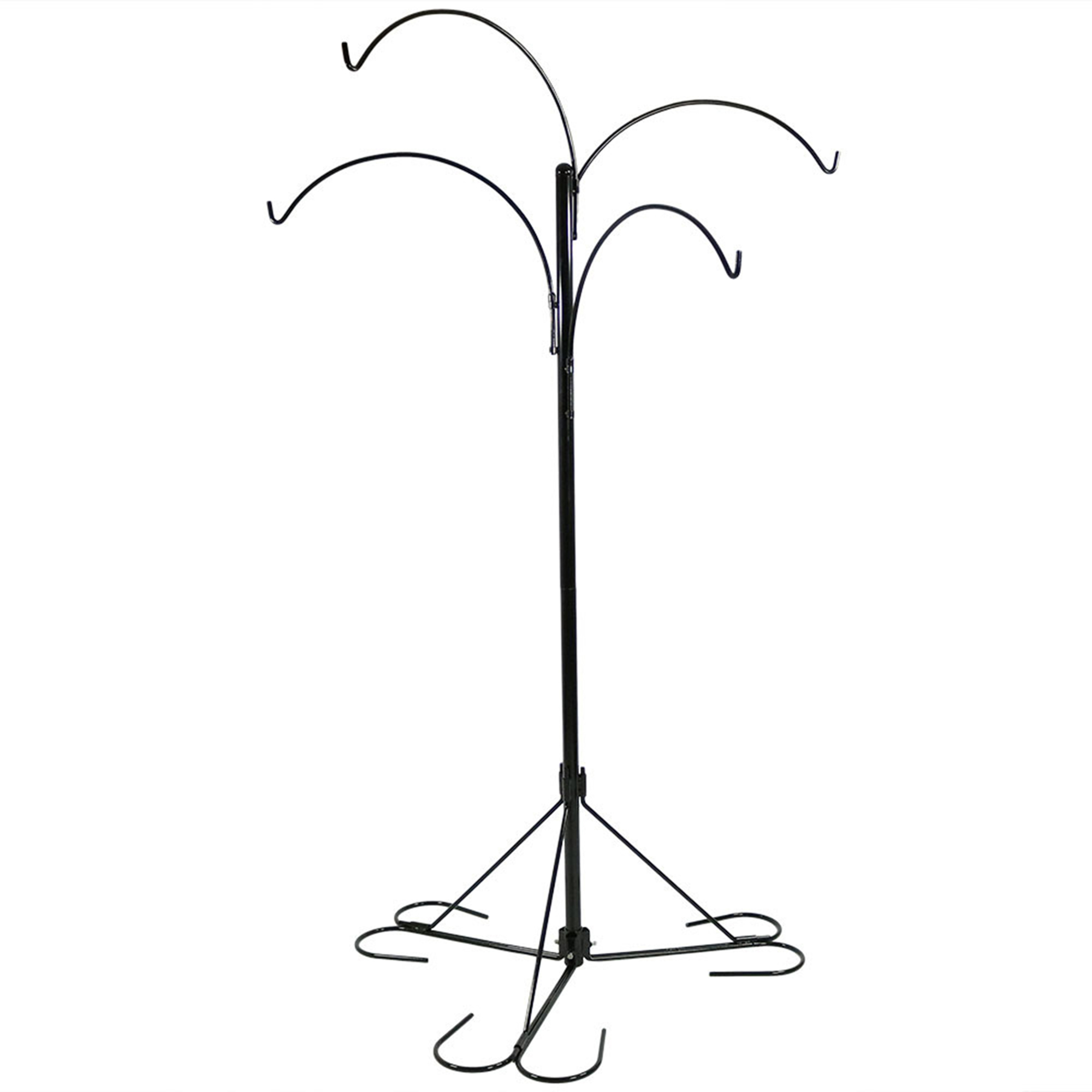 Sunnydaze Decor Metal Hanging Plant Stand - 84in., 4 Adjustable Arms, Powder-Coated Steel, Model# HMI-561